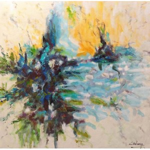 Arshad Shirazi, 30 x 30 Inch, Acrylic on Canvas, Abstract Painting, AC-ARS-040